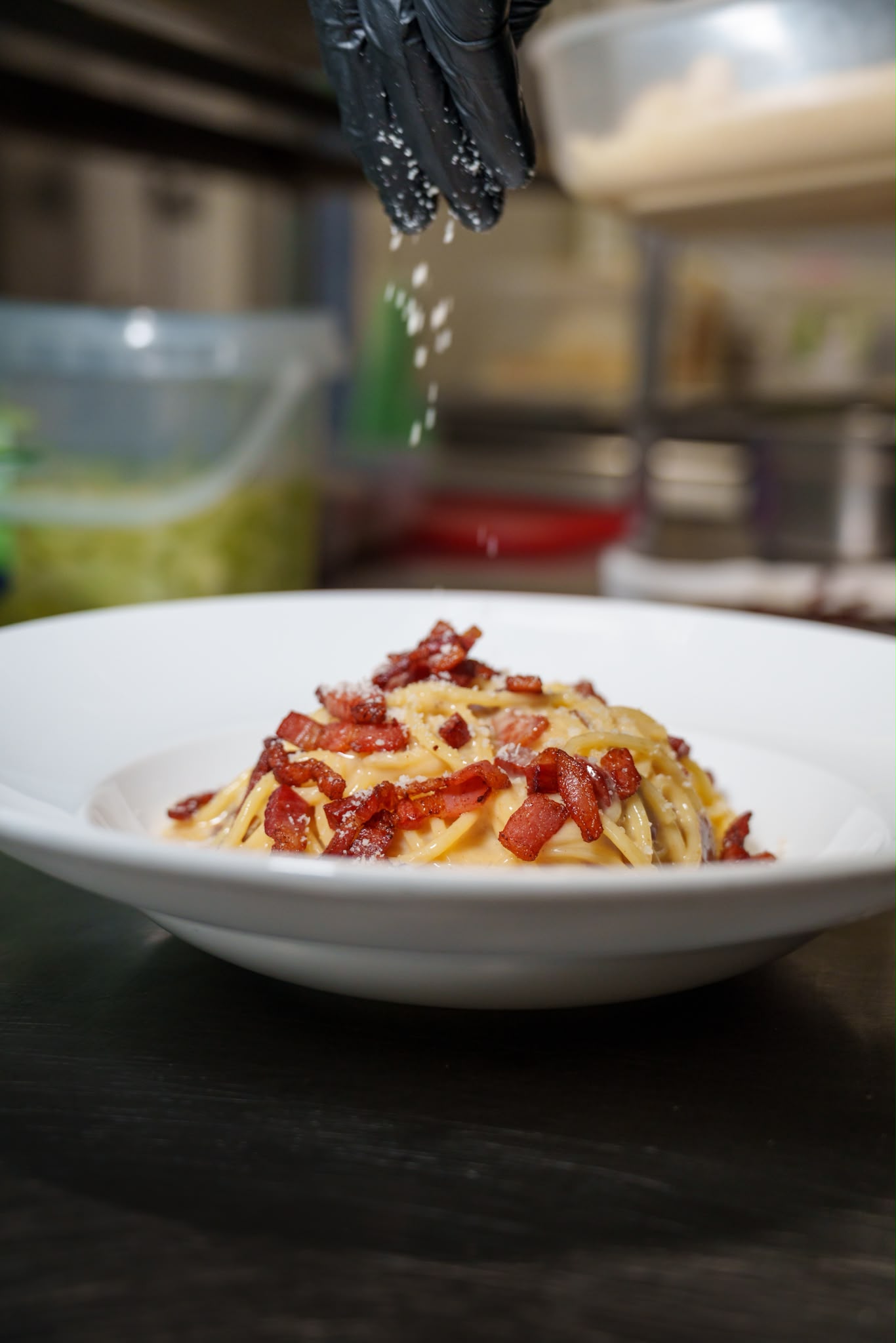 Spaghetti alla carbonara preparati a Fronteluna